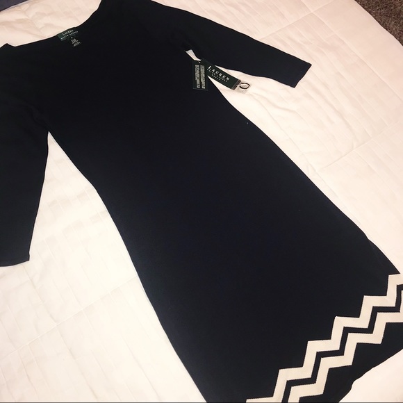 NWT Navy Blue Ralph Lauren Dress - Picture 1 of 8